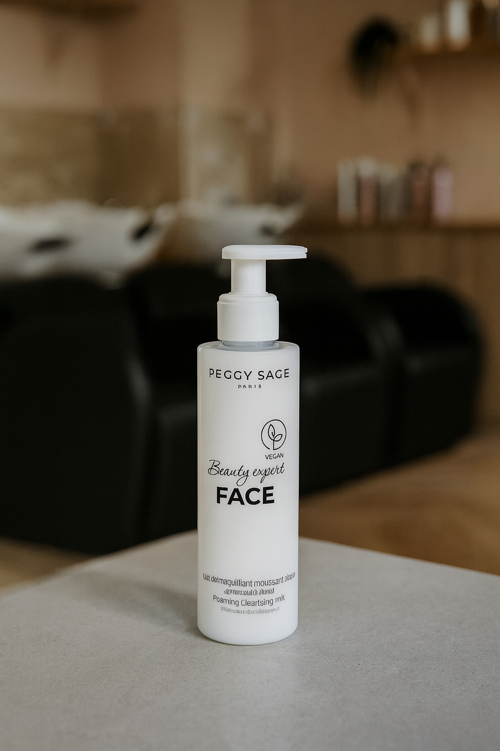 Leche desmaquilladora espumante para el rostro