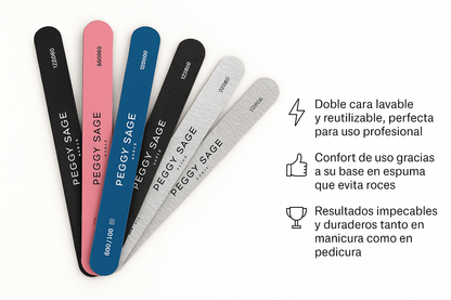 Lima de uñas cebra 2 caras lavable