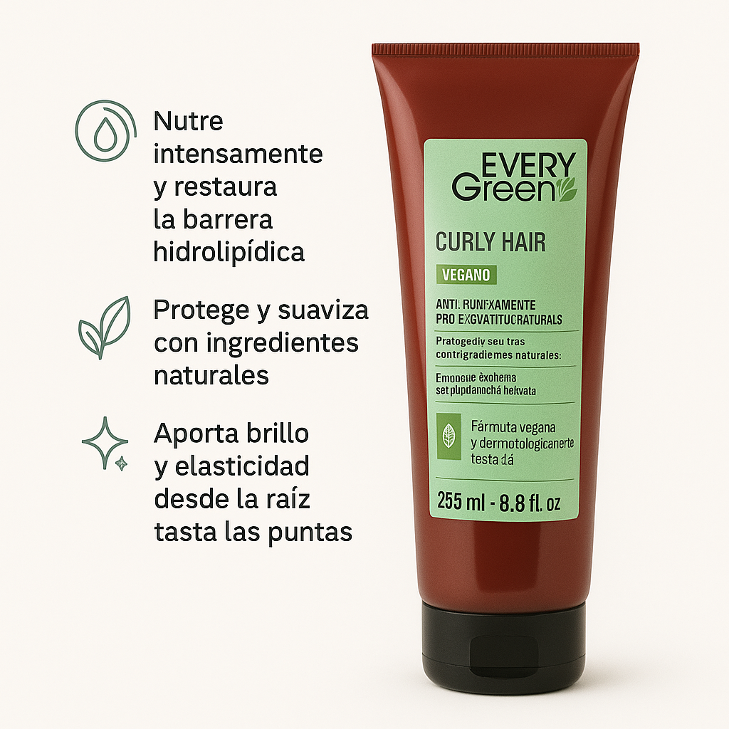 Mascarilla elastizante - cabellos rizados - Every Green - Bello Cabello
