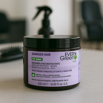 Mascarilla regeneradora - cabellos dañados - Every Green - Bello Cabello