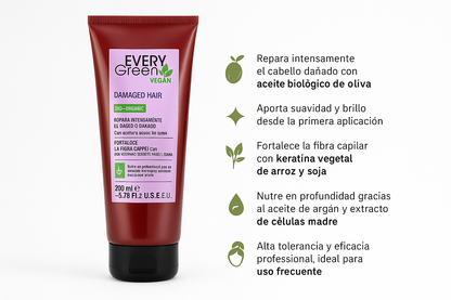 Mascarilla regeneradora - cabellos dañados - Every Green - Bello Cabello