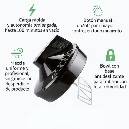 Mezclador de tintes recargable + 4 Bols