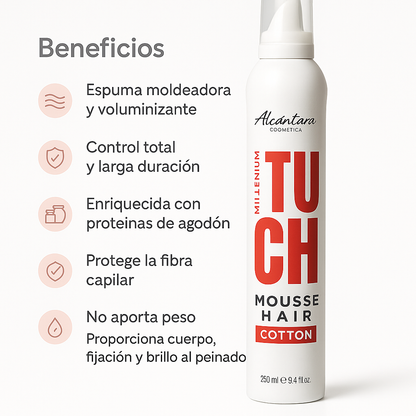 Millenium Touch Hair Cotton Mousse - Bello Cabello