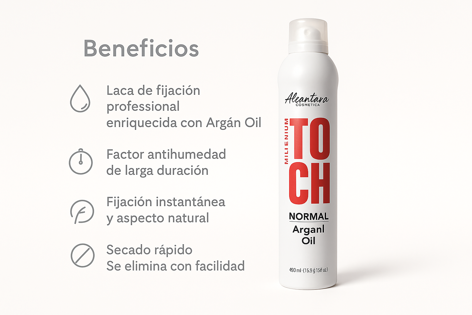 Millenium Touch Spray Natural 0% Humidity - Bello Cabello