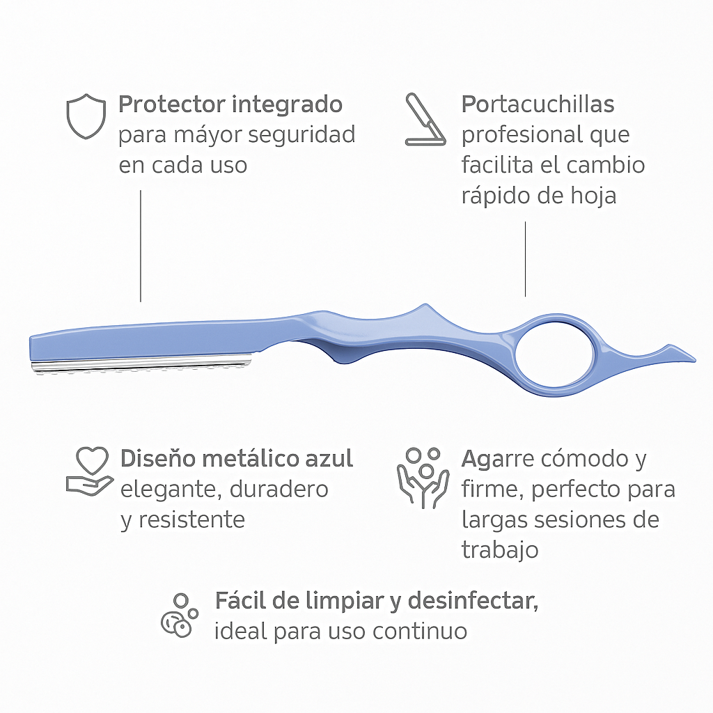 Navaja Metalica con Protector y Portacuchillas