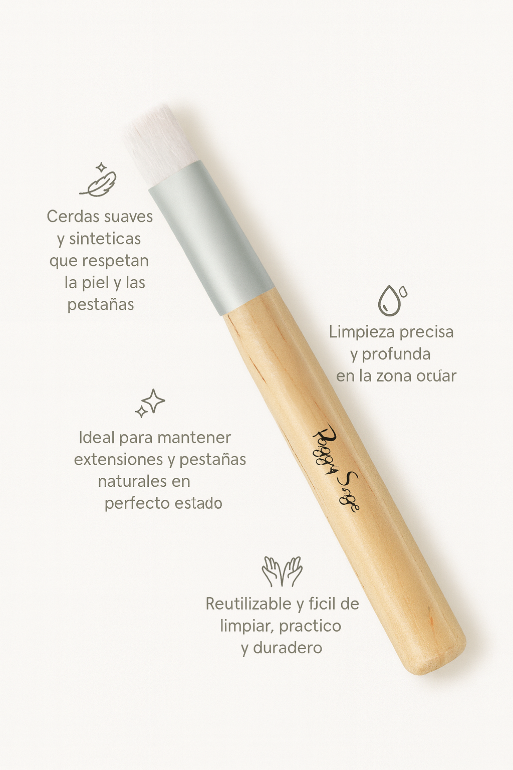 Pincel - champú para pestañas