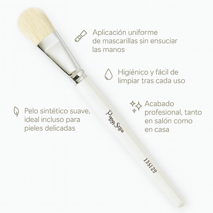 Pincel máscara seda blanca