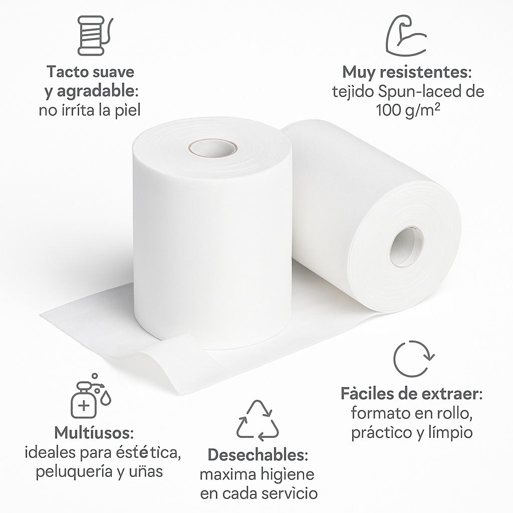 Rollo toallitas SPUN-LACED 2 Uds. - Bello Cabello