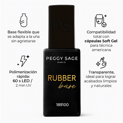 Rubber base semipermanente flexible