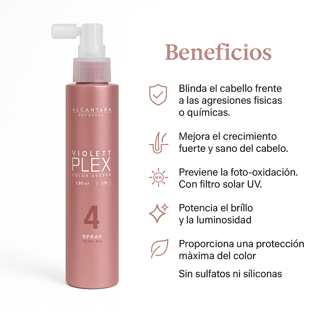 Spray Protector VIOLETT PLEX Spray Color Care - Bello Cabello