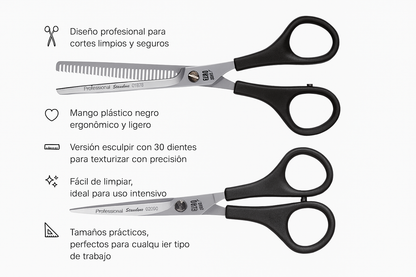 Tijera Profesional de puño negro