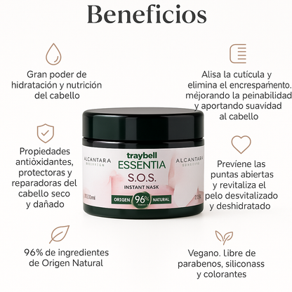 Traybell Essentia S.O.S Instant Mask Cabello Seco - Bello Cabello