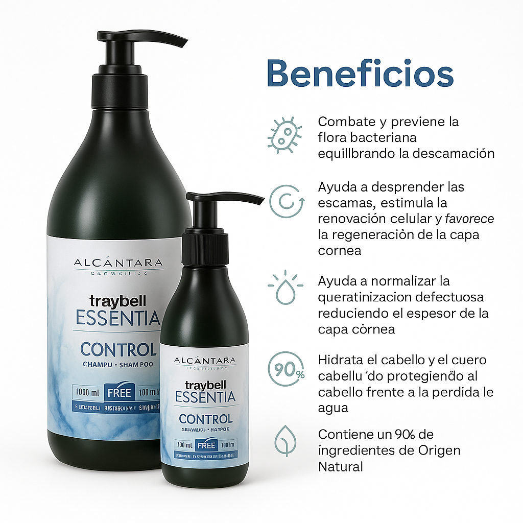 Traybell Essentia Control champú tratamiento caspa - Bello Cabello