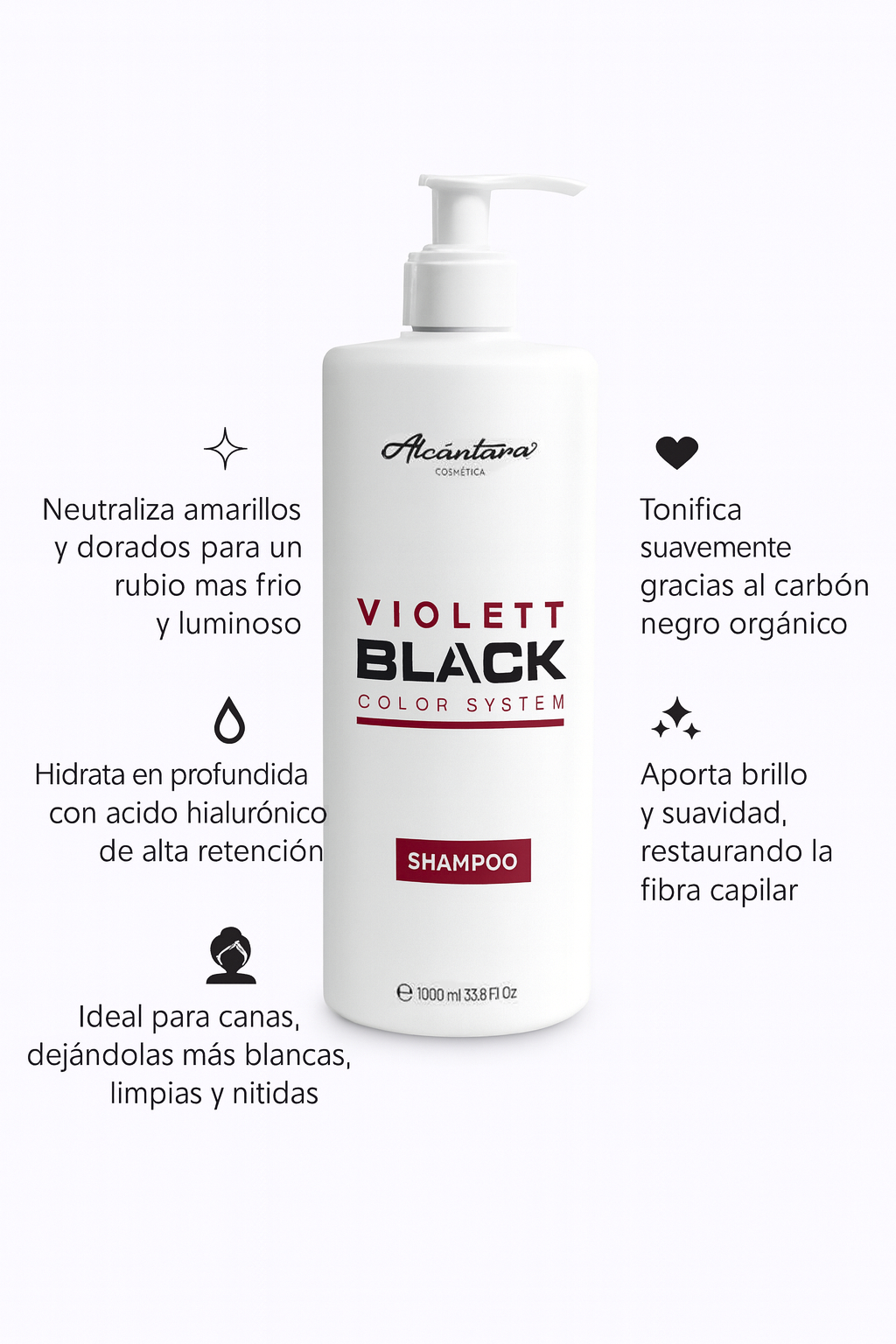 Violett Black Color System Champú