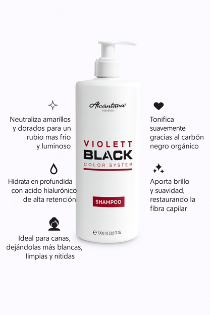 Violett Black Color System Champú