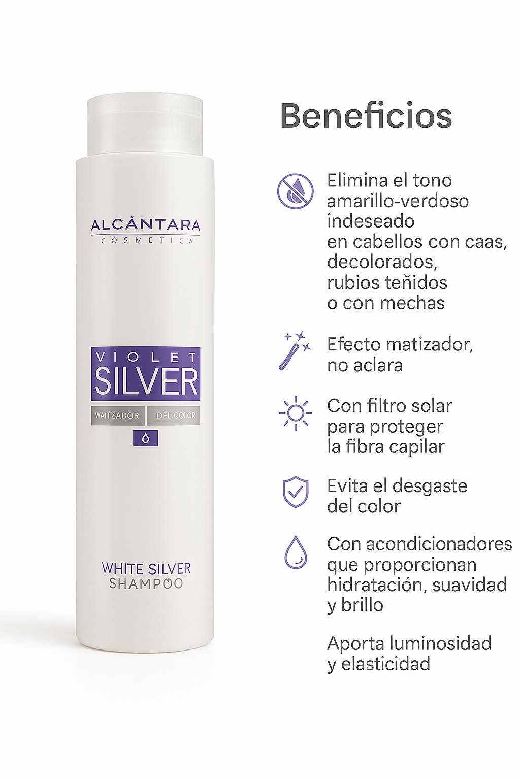 Violett Silver Color System Champú cabellos blancos - Bello Cabello
