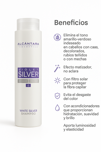 Violett Silver Color System Champú cabellos blancos - Bello Cabello