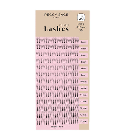 Volumen ruso - colocación de extensiones - distintos largos - C