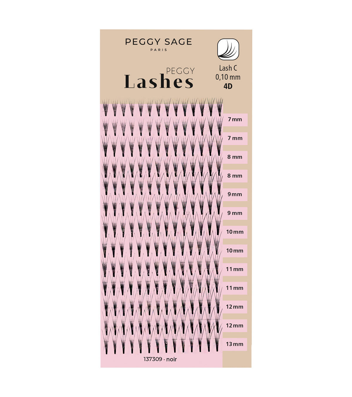 Volumen ruso - colocación de extensiones - distintos largos - C