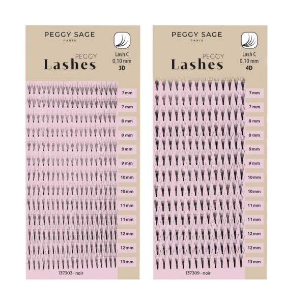 Volumen ruso - colocación de extensiones - distintos largos - C