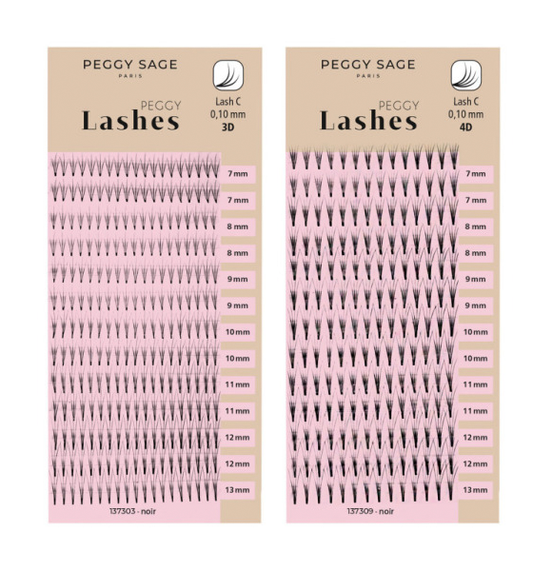 Volumen ruso - colocación de extensiones - distintos largos - C